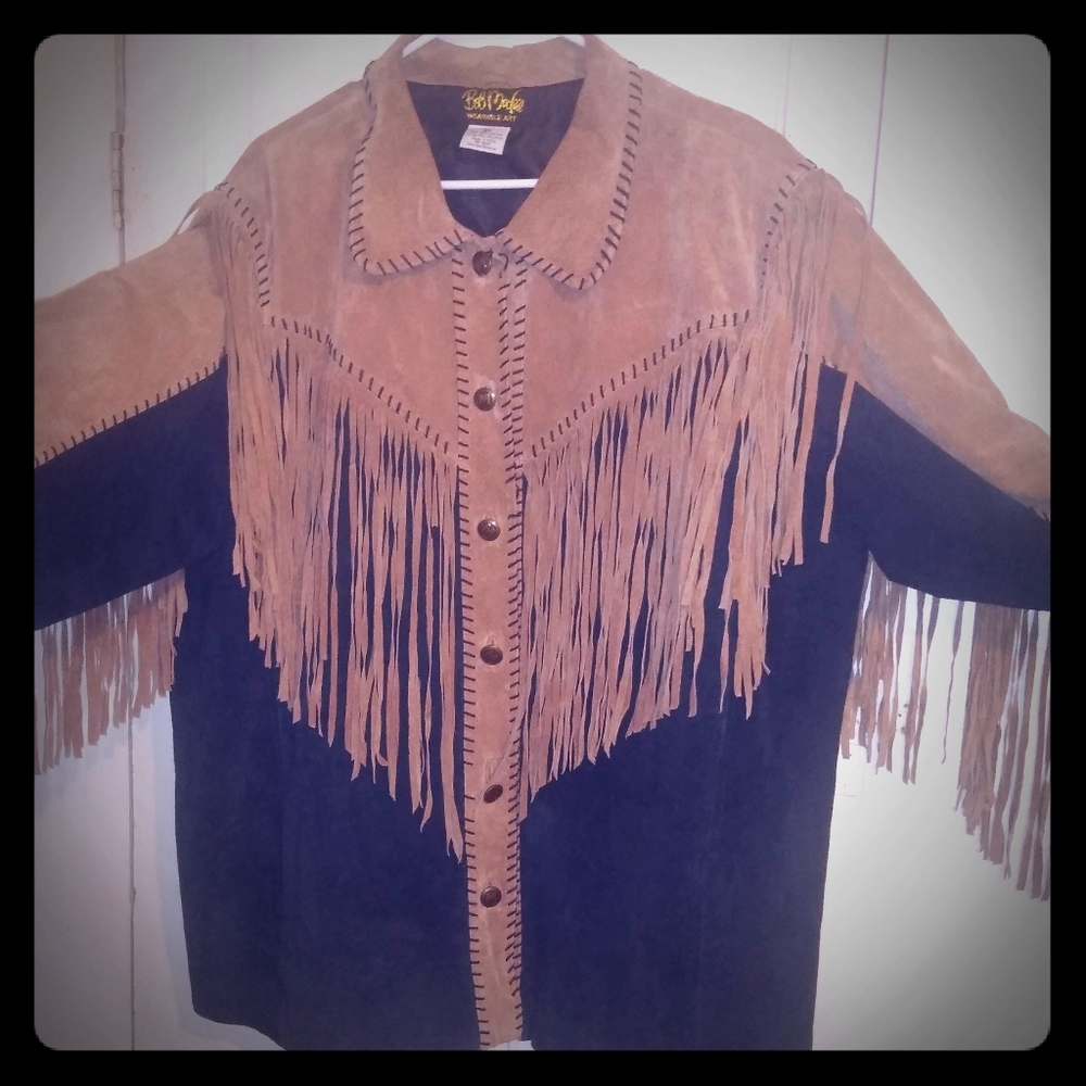Randolph Duke genuine leather coat.